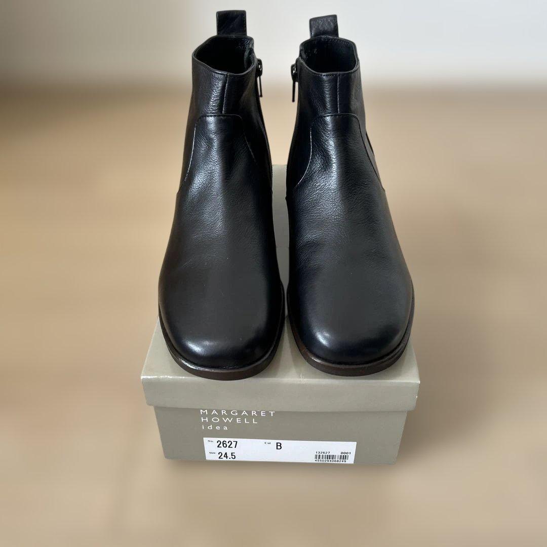 マーガレットハウエルアイデアショートブーツ24.5㎝ブラック