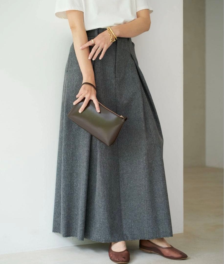 ゆうき　　Plage R'AM TWEEDボンディング スカート