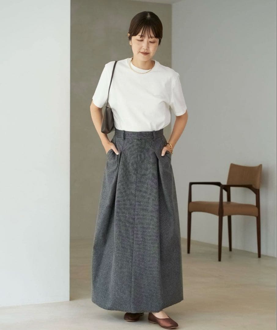 ゆうき　　Plage R'AM TWEEDボンディング スカート