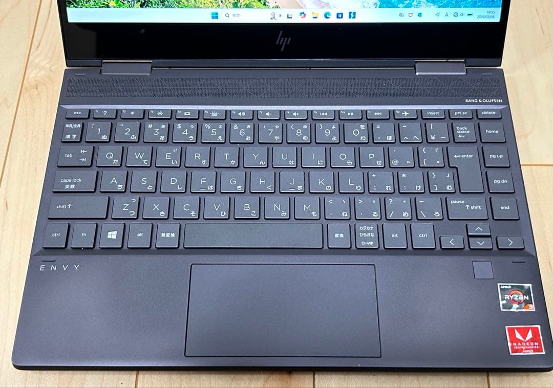HP ENVY X360 Ryzen3 8GB SSD 折りたたみタッチパネル