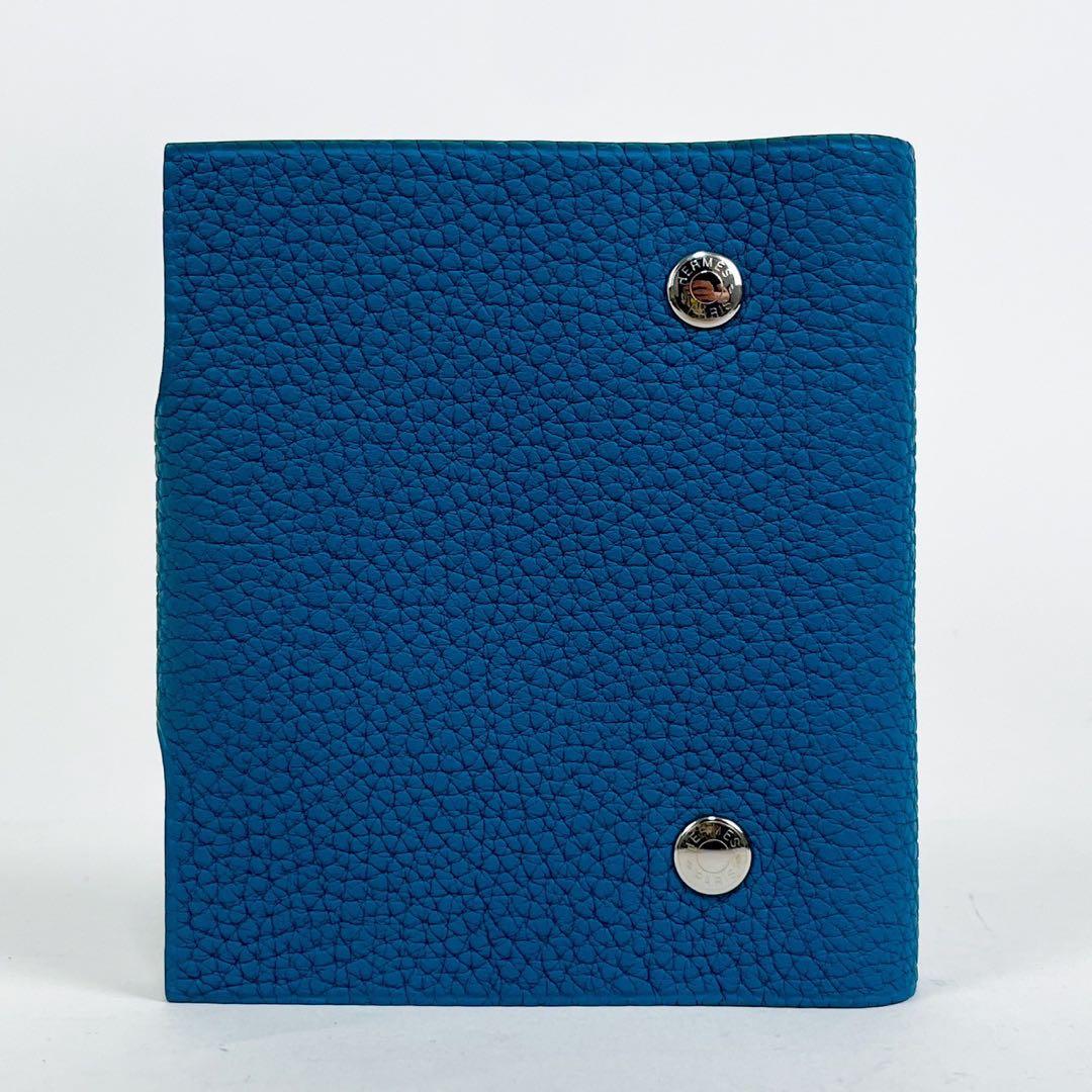 未使用 HERMES エルメス ユリスミニ トゴ ブルージーン 手帳 メモ帳