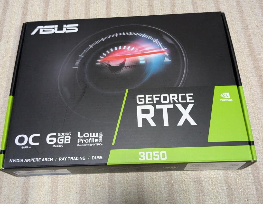 ASUS GeForce RTX3050 OC 6GB ロープロファイル