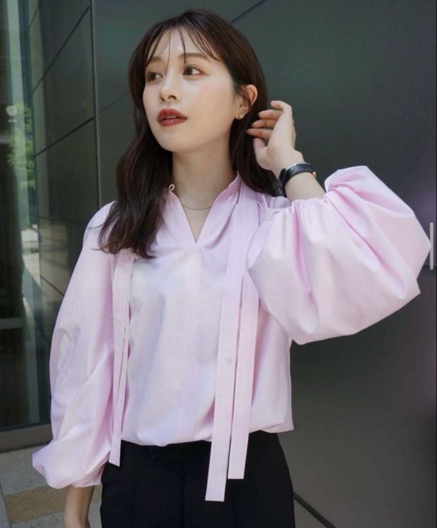 トップス laubeblanc Double tie Blouse