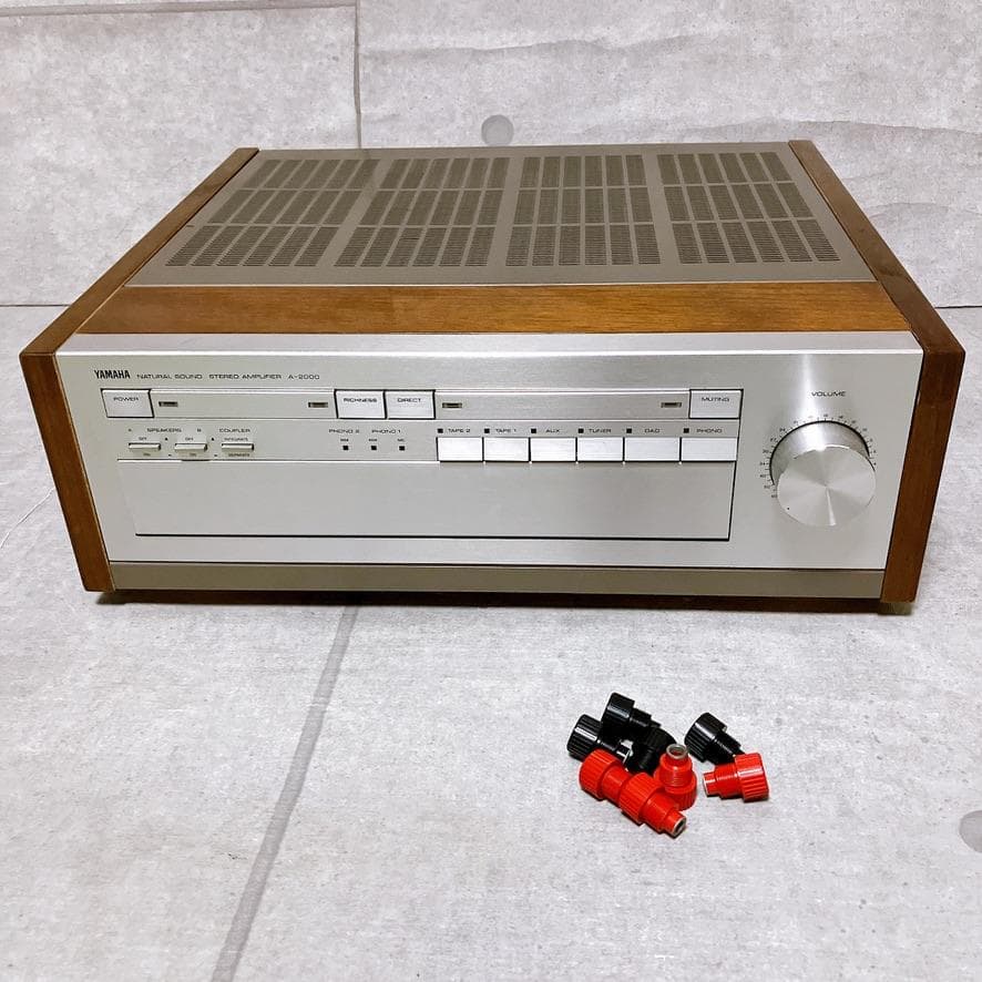 【極美品】YAMAHA プリメインアンプ A-2000 木目 名機 動作品