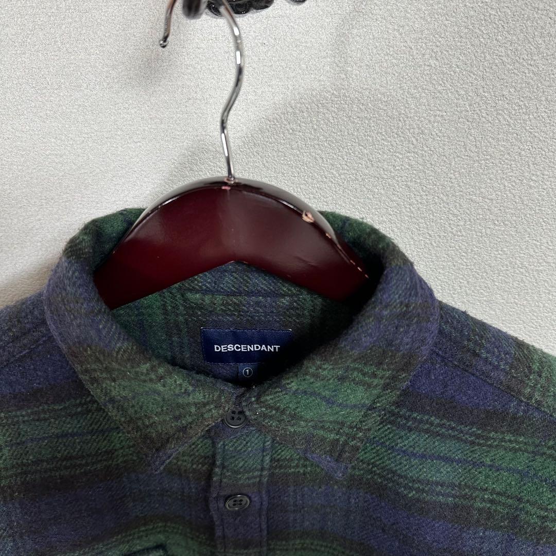DESCENDANT／VANNING CHECH LS SHIRT ネルシャツ