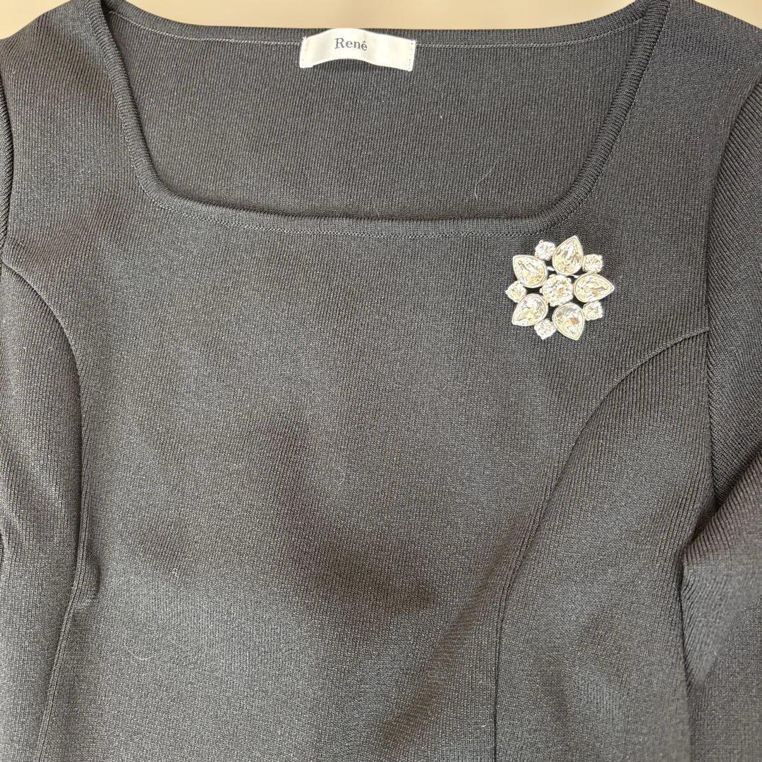 Rene ルネ　ビジューブローチ