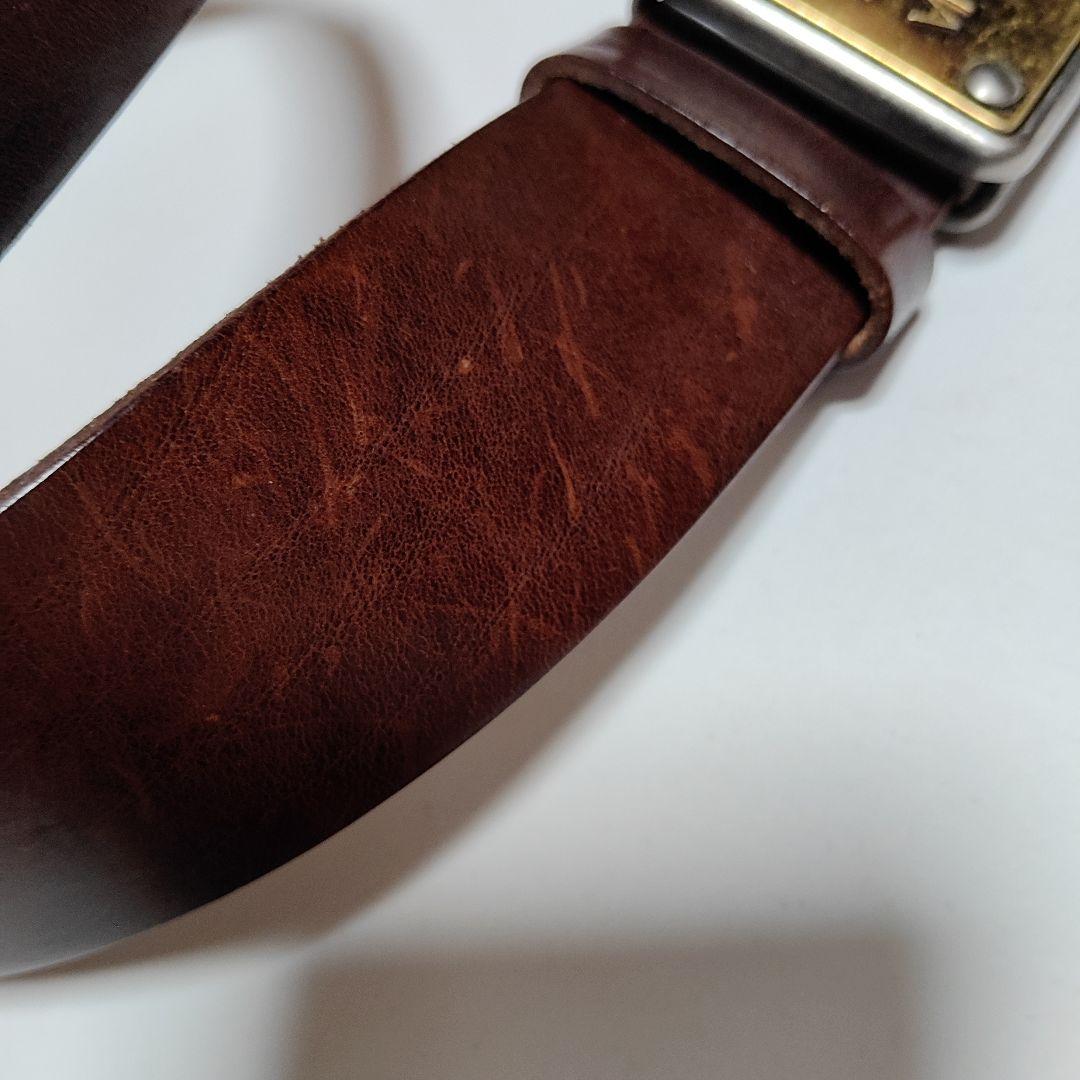 DOLCE & GABBANA レザー ベルト ブラウン