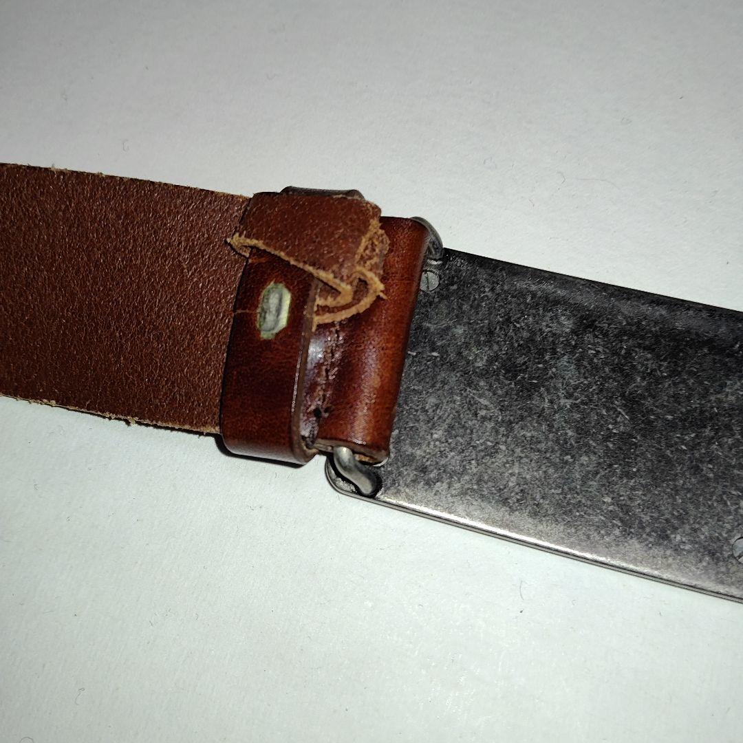 DOLCE & GABBANA レザー ベルト ブラウン