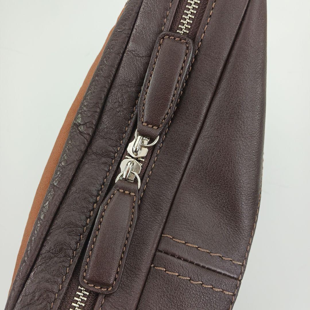 ✨良品✨土屋鞄　プロータ　防水　フラップメッセンジャーバック　ブラウン