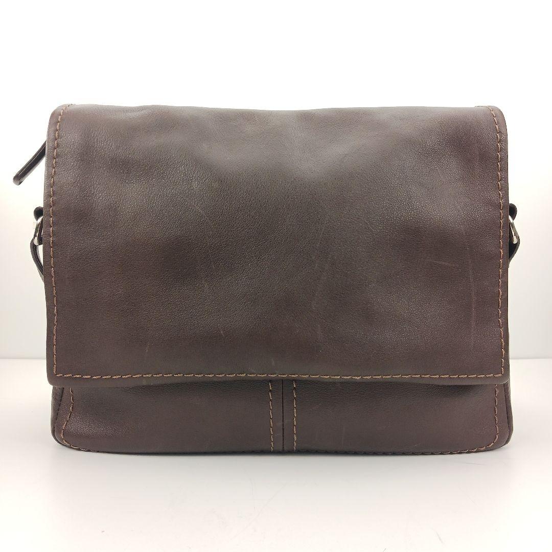 ✨良品✨土屋鞄　プロータ　防水　フラップメッセンジャーバック　ブラウン