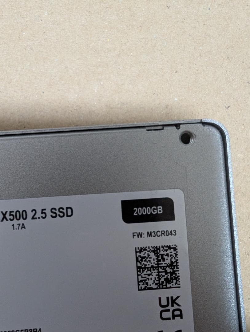 内蔵型SSD Crucial MX500 2TB