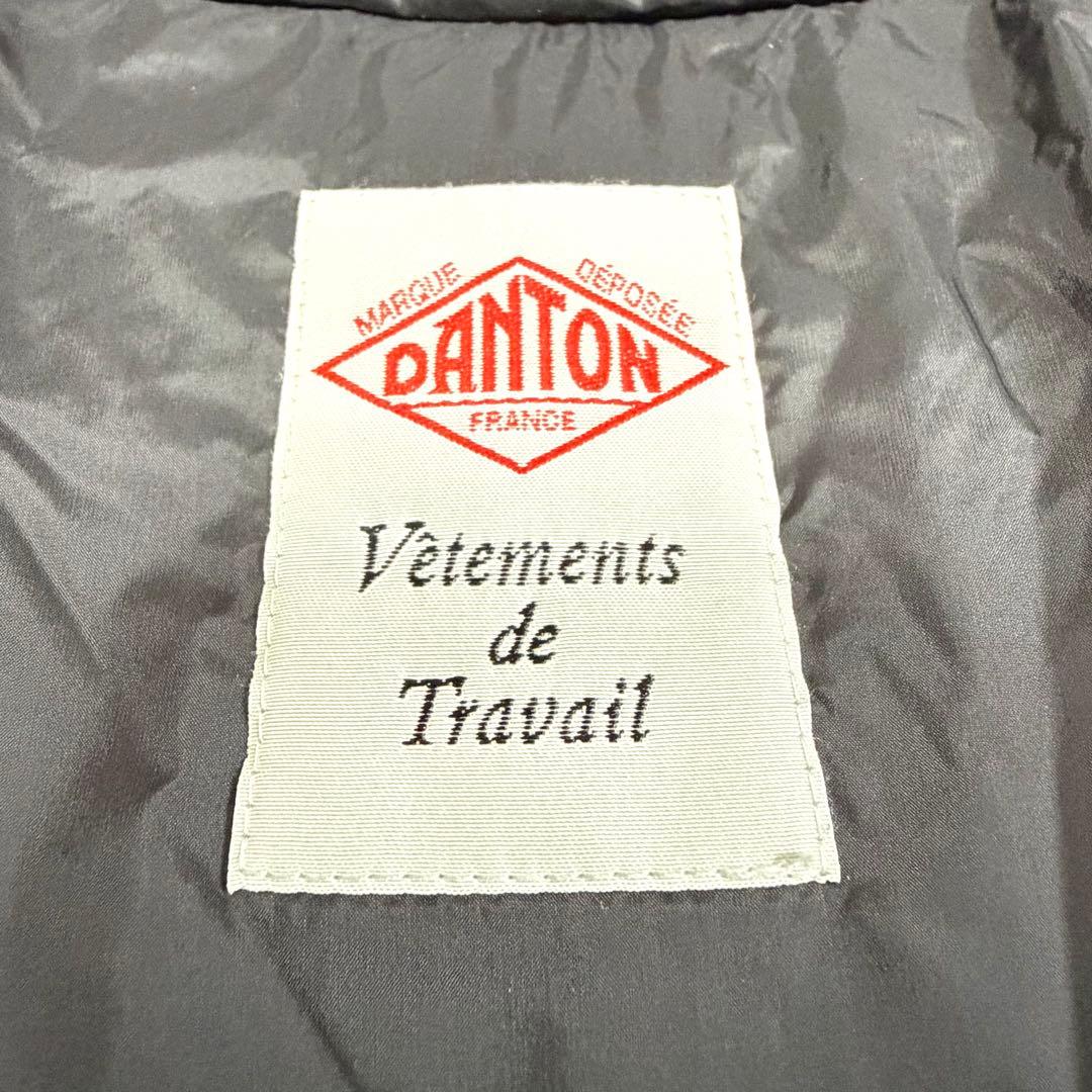 DANTON ダントン ダウンジャケット アウター フード ブラック XL
