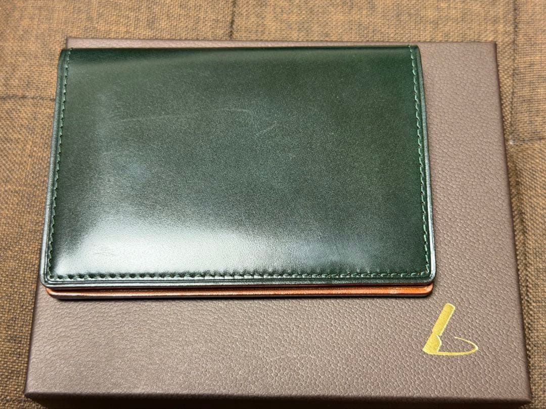 コードバン 名刺入れ 土屋鞄製作所 ダークグリーン