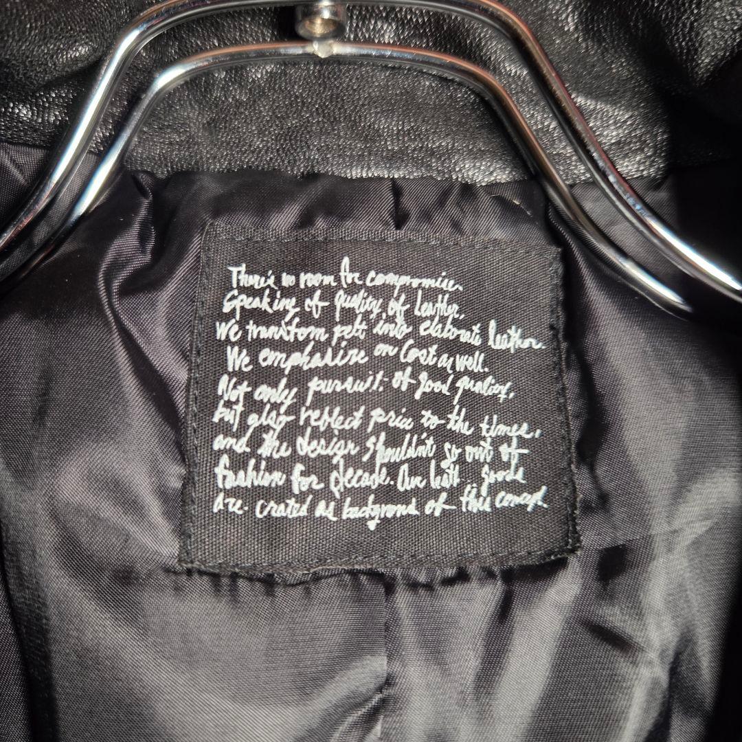 激美品 ナノユニバース THERMOLITE レザージャケットM