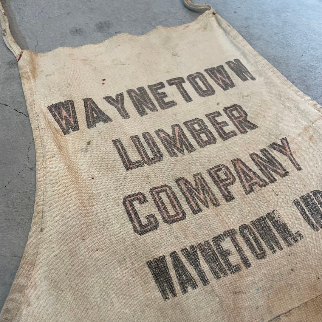 about 50s〜　ワークエプロン　染み込み　ビンテージ vintage