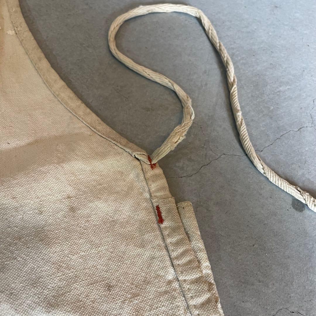 about 50s〜　ワークエプロン　染み込み　ビンテージ vintage