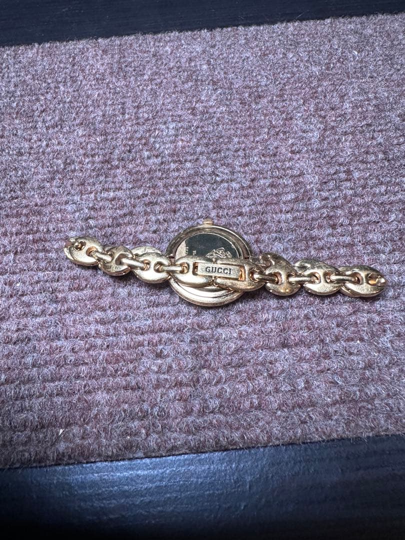 GUCCI グッチ チェンジベゼル ホワイト文字盤 GP ゴールドメッキ