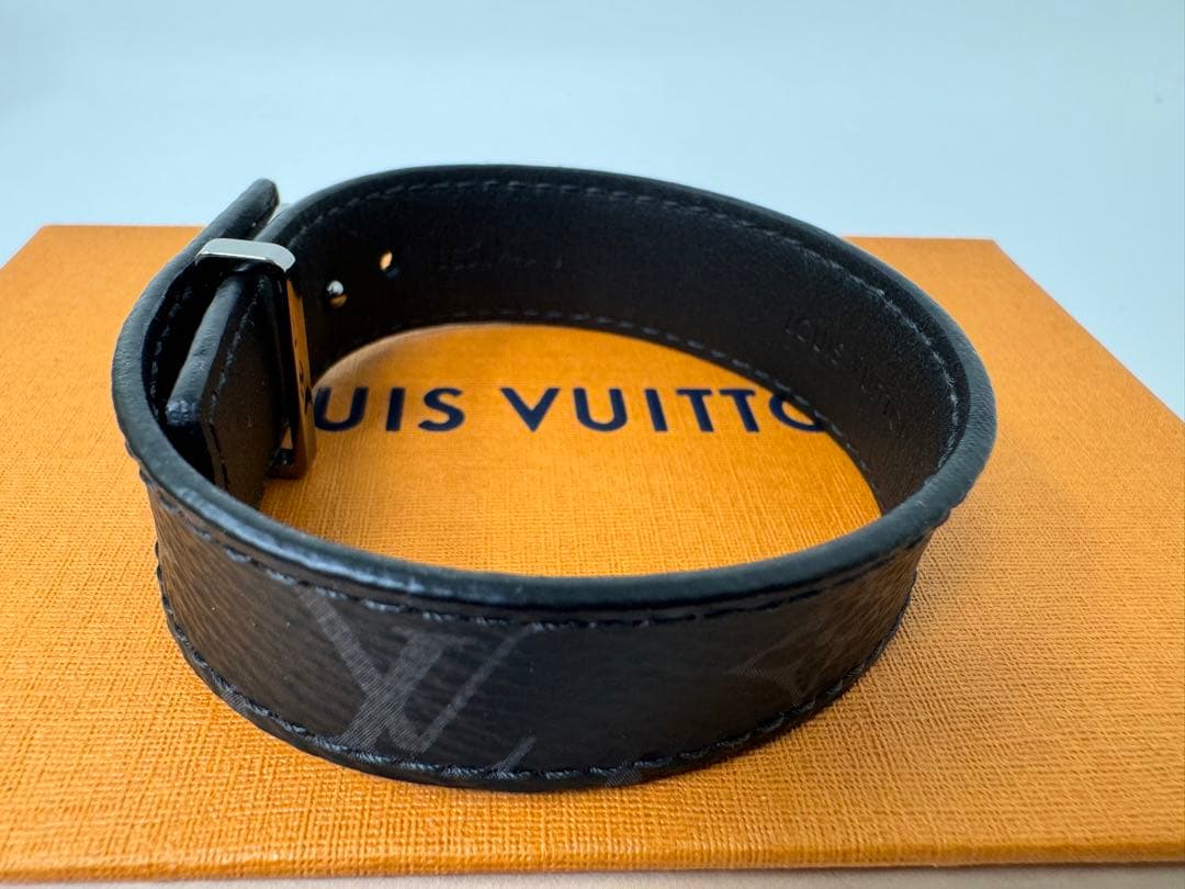 LOUIS VUITTON スリムブレスレット M6456 モノグラムエクリプス