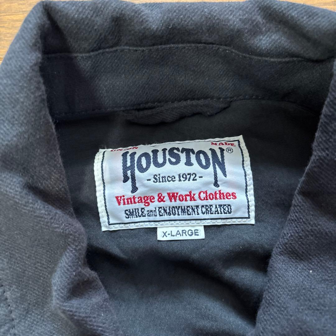 HOUSTON スカジャン ブラック X-LARGE