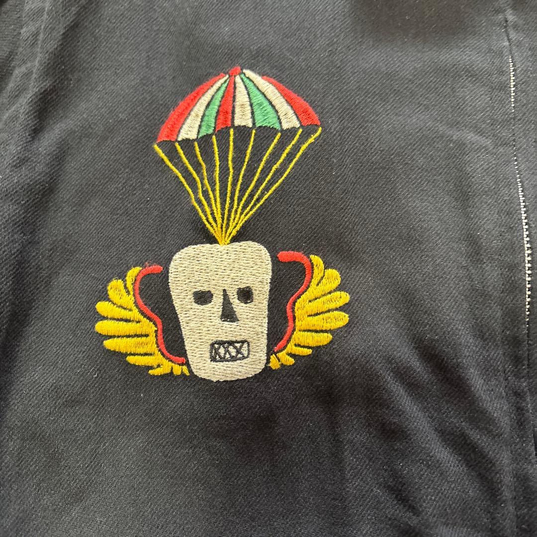 HOUSTON スカジャン ブラック X-LARGE