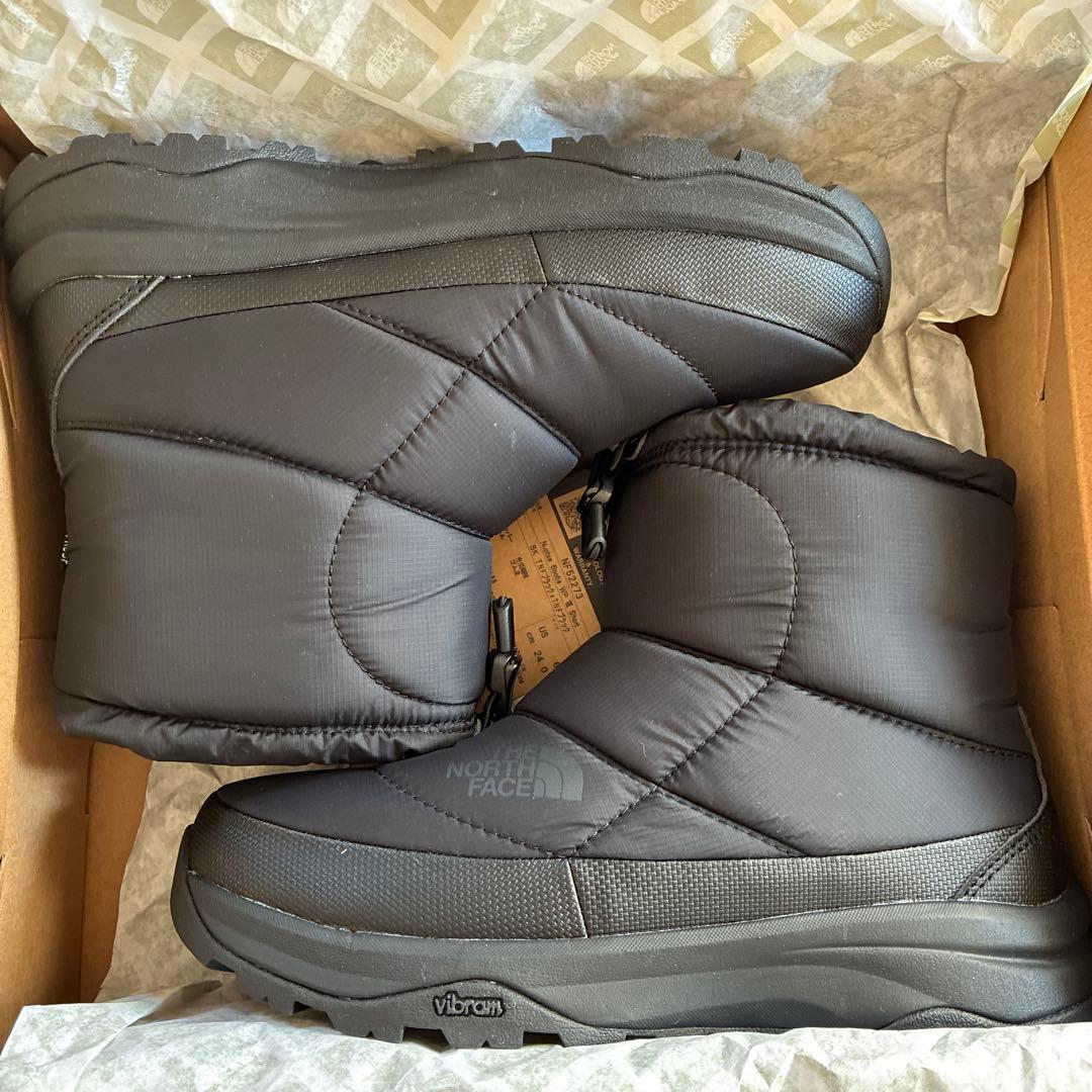 【新品未使用】ノースフェイス ヌプシ ショート ブラック 24.0センチ