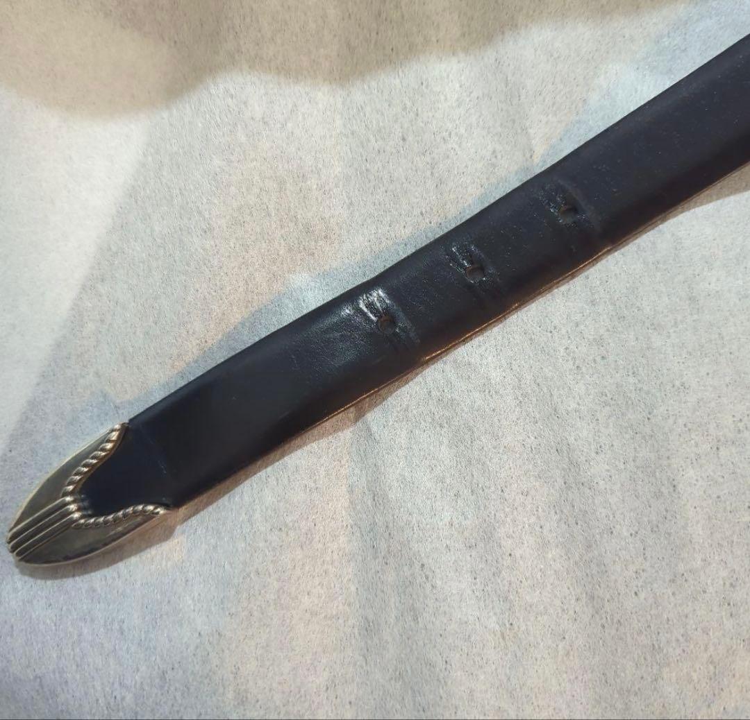 TOGA ARCHIVES L LEATHER BELT 2 ブラック