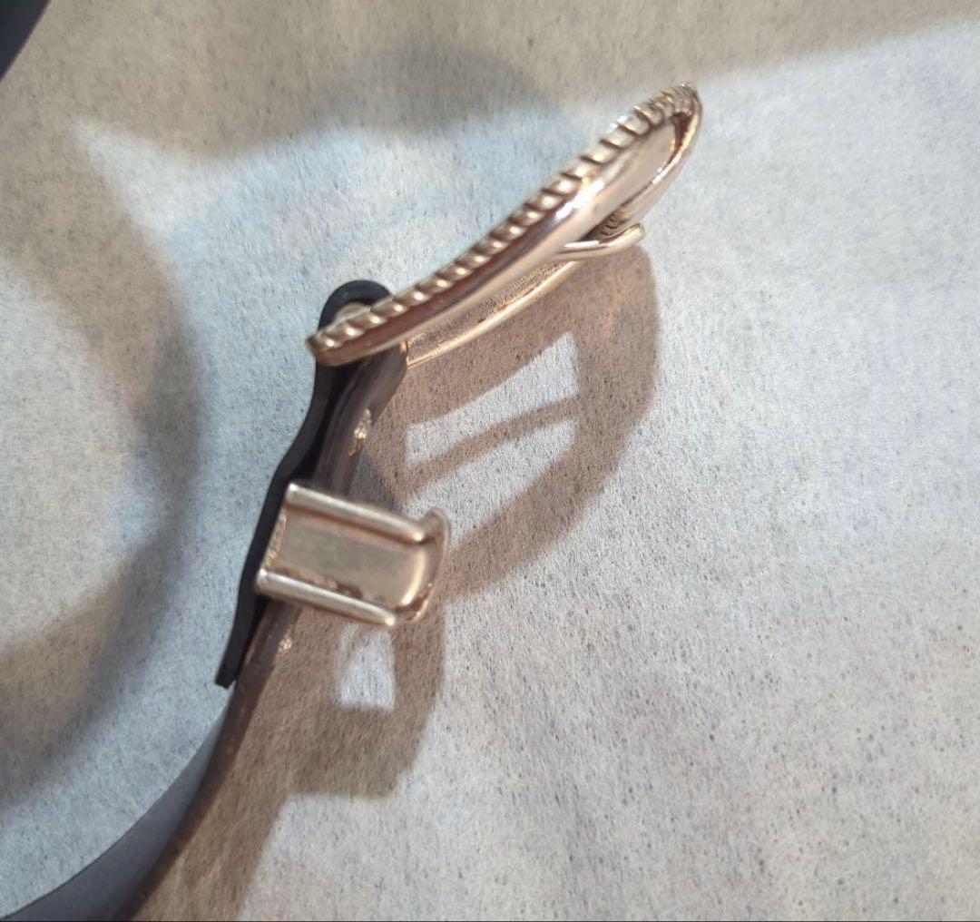 TOGA ARCHIVES L LEATHER BELT 2 ブラック