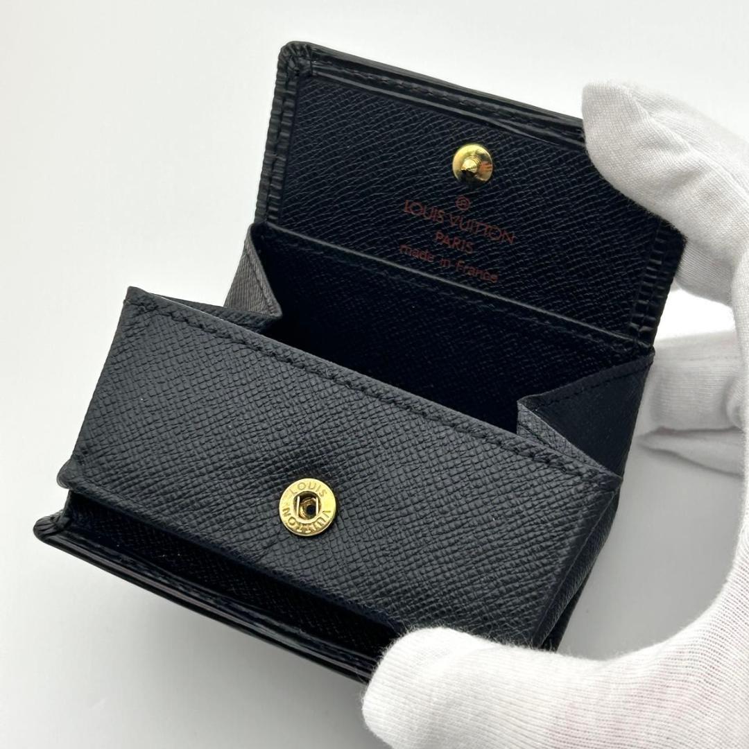 【極美品】ルイヴィトン 小銭入れ ポルトモネボワット エピ 黒 ケース