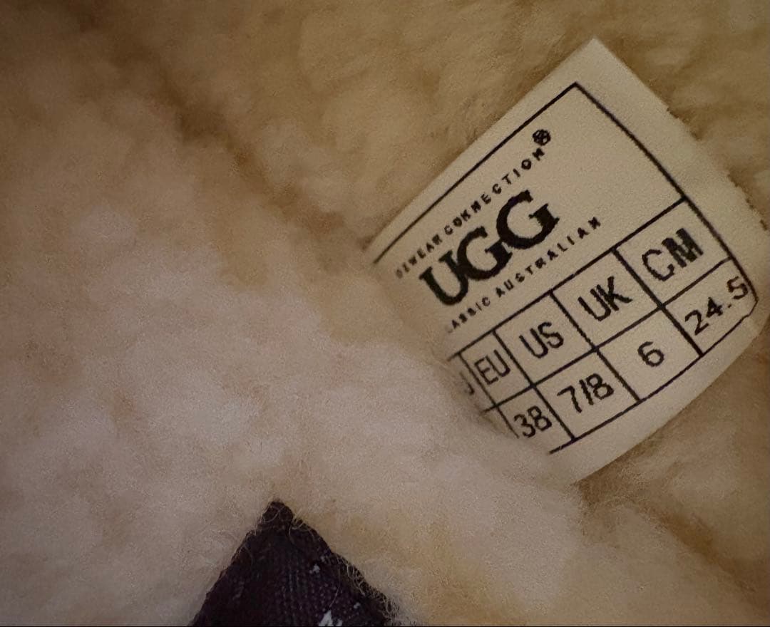 UGG スウェード・ムートン　スリッパ