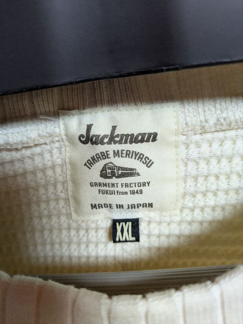 【XXLサイズ】Jackman Waffle Mid-Neck 　JM7200