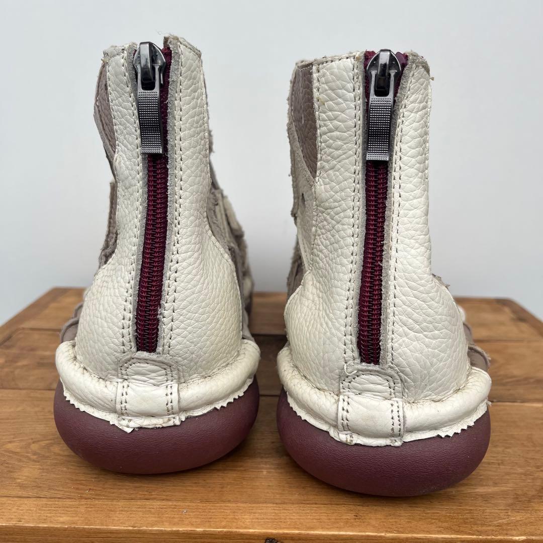 Estacion エスタシオン　本革 ショートブーツ　パンチング　キルティング