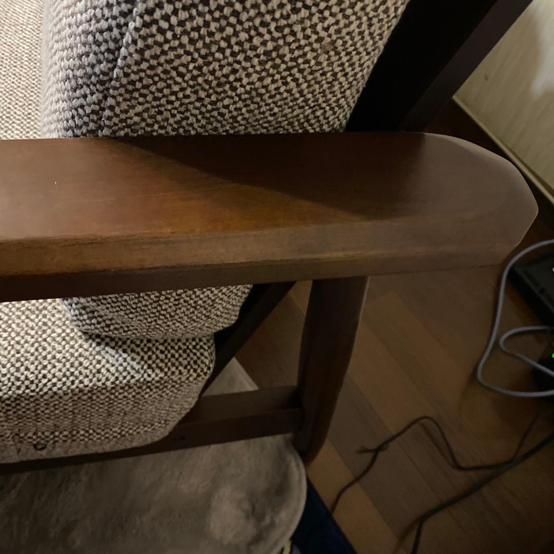 ニトリ、3人掛け布張りソファ