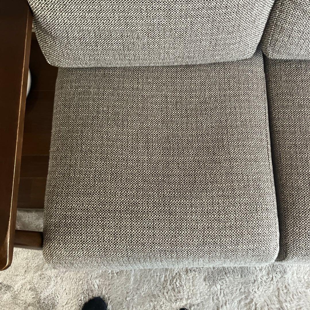 ニトリ、3人掛け布張りソファ