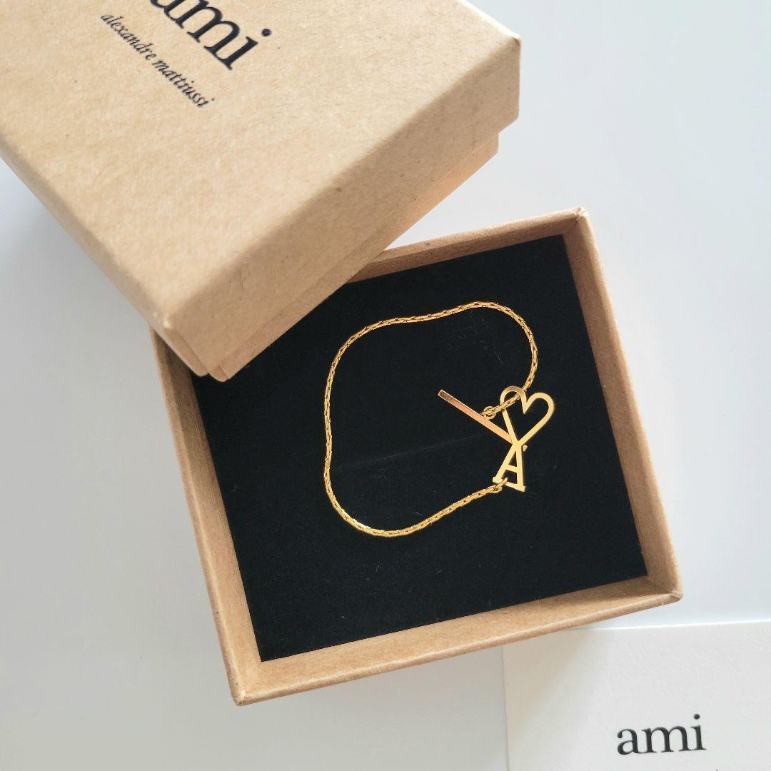【新品】AMI PARIS/ AMI DE COEUR チェーンブレスレット G