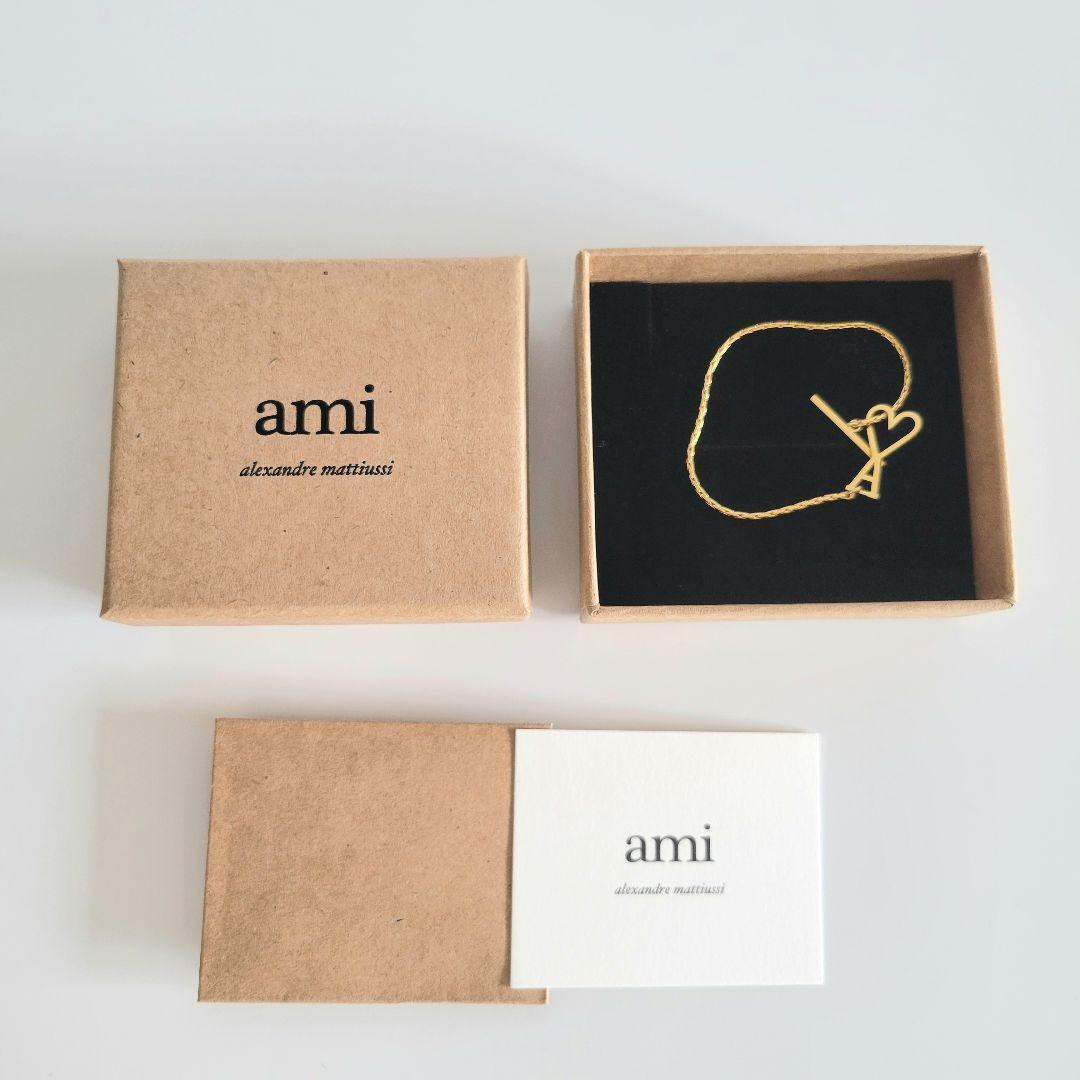 【新品】AMI PARIS/ AMI DE COEUR チェーンブレスレット G