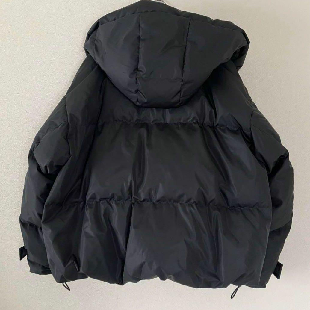 美品FRAY I.D フード ショート ダウンジャケット アウター ブラック