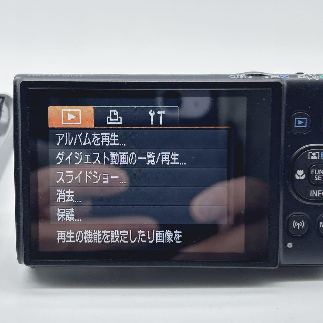 【美品】キャノン IXY650 コンパクトデジカメ Wi-Fi機能 ブラック