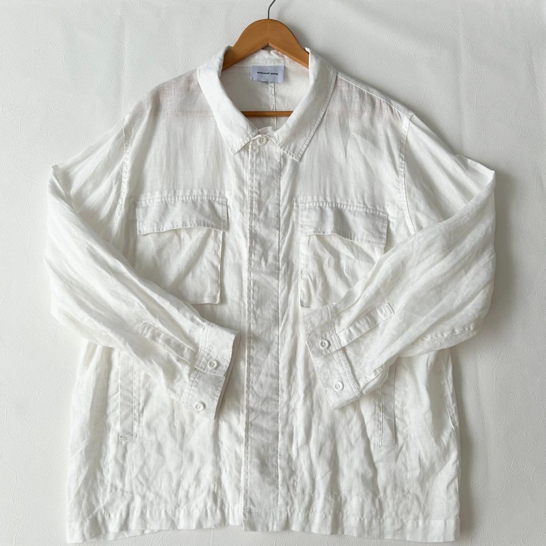 solamonat poche(ソラモナポッシェ) リネンミリタリージャケット