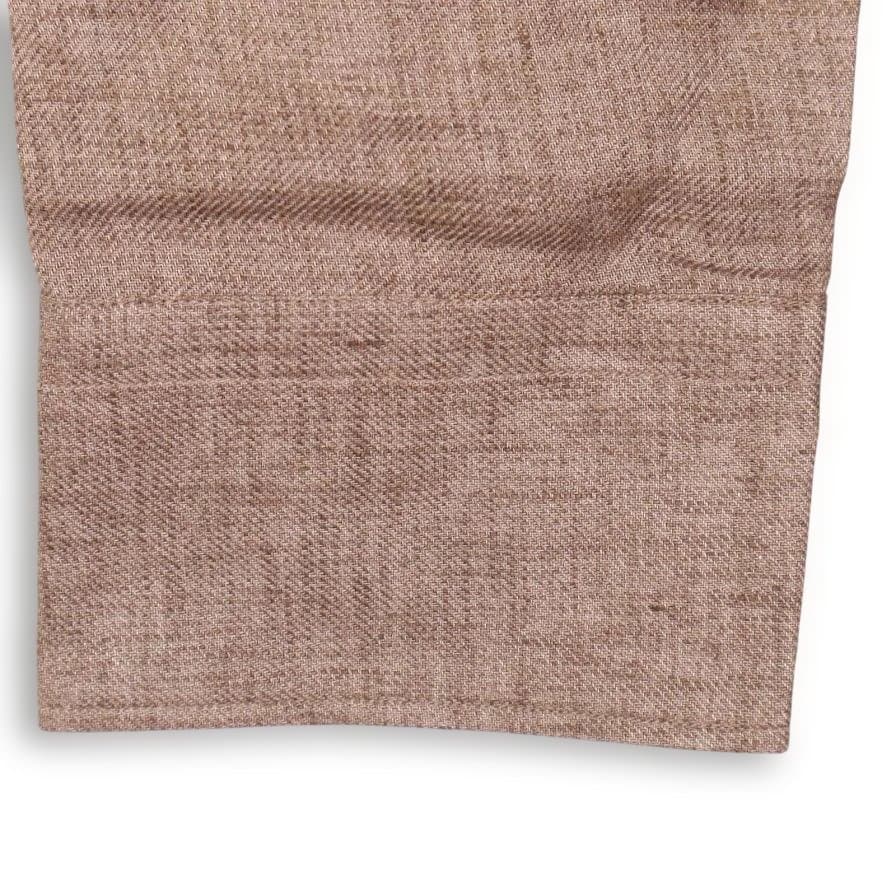 Ermenegildo Zegna リネン100% 長袖シャツ L ベージュ 麻