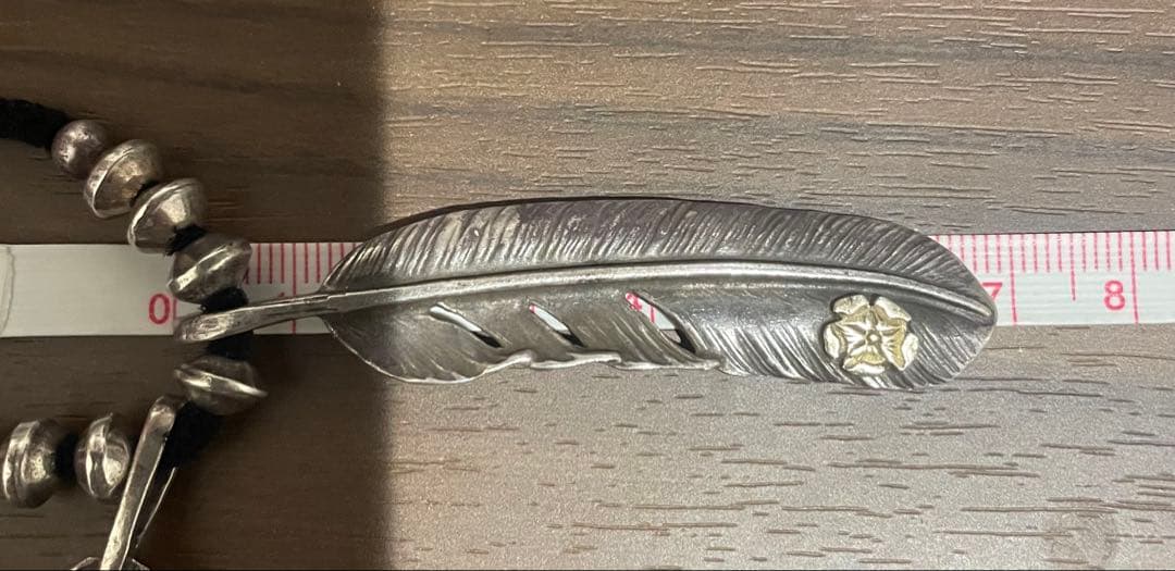 ジ*!様 goro's フェザー ネックレス シルバー