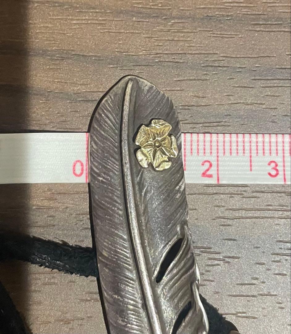 ジ*!様 goro's フェザー ネックレス シルバー