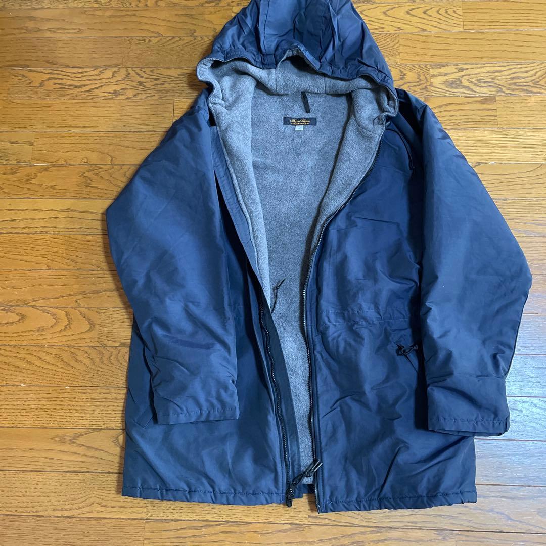 ネイビー ナイロンジャケット フリース裏地ブルックスブラザーズメイドインUSA