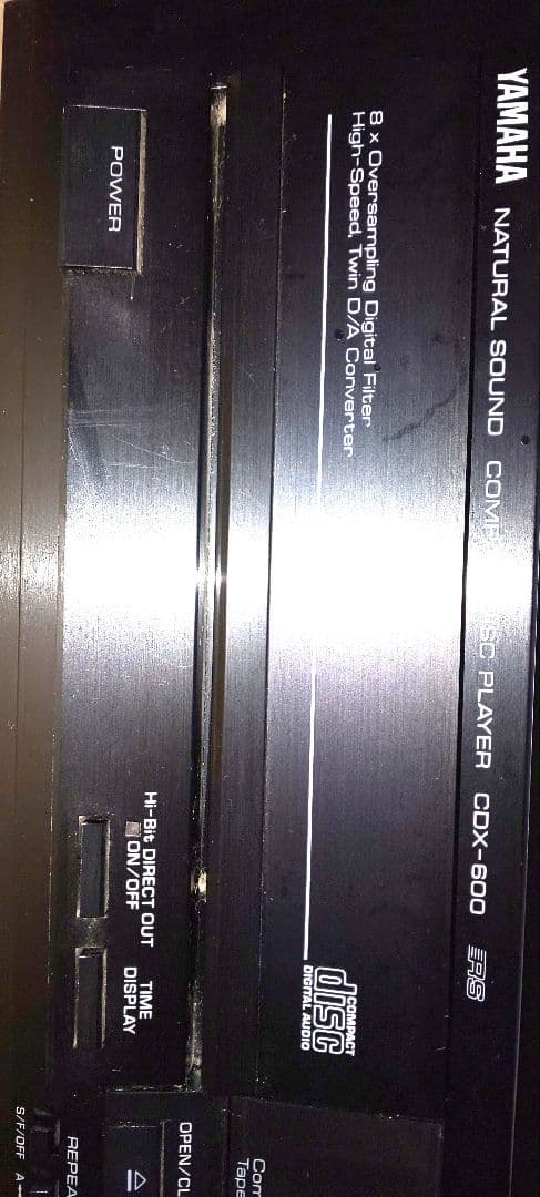 ヤマハ CDプレーヤー CDX６００ 開閉部のみ故障