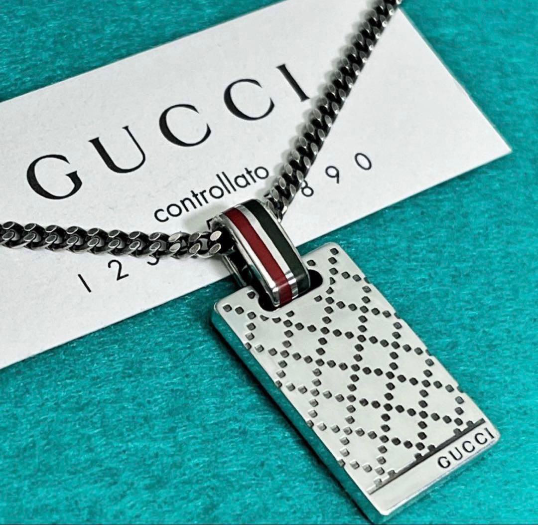GUCCI ディアマンテプレートネックレス×2 セット価格‼️