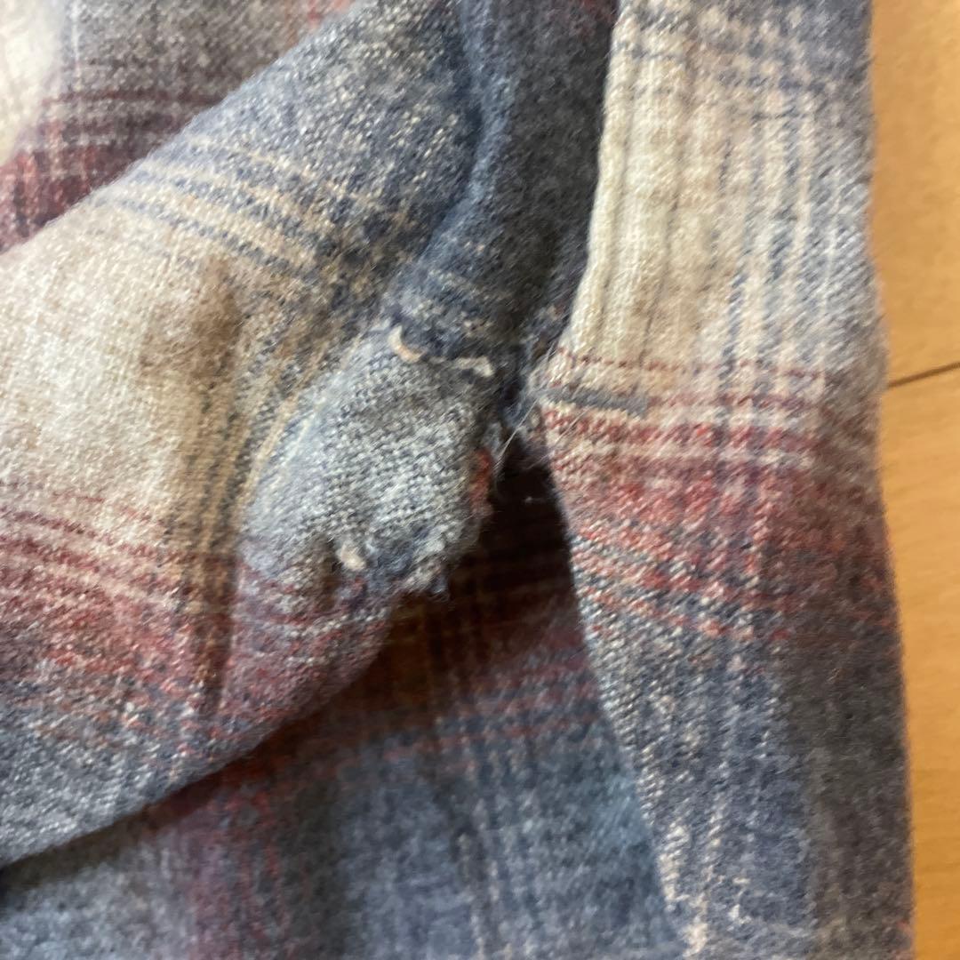 キ*ピ様 オンブレチェック pendleton ウールシャツ XL