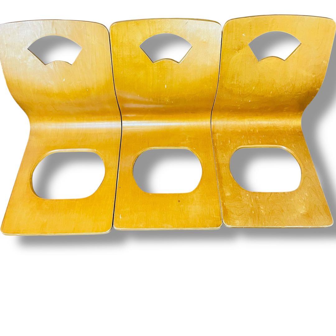 石橋6脚セット✨️木製座椅子　曲げ座椅子　和座椅子 ナチュラル 　旅館座椅子