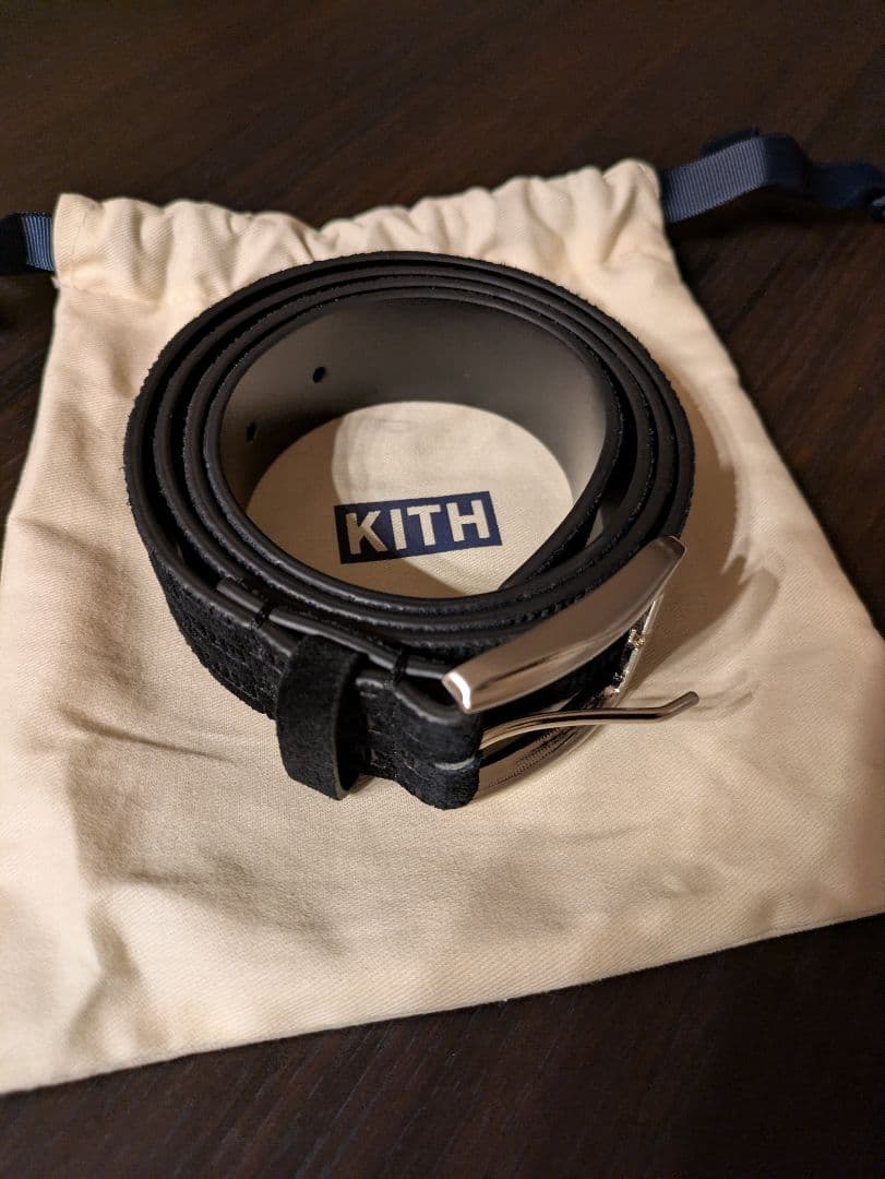 小物 KITH Monogram Suede Leather Belt \