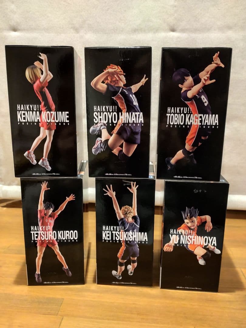 ハイキュー！！　ポージングフィギュア　日向　影山　月島　西谷　孤爪　黒尾