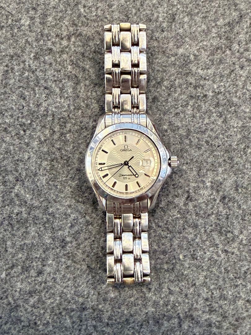 OMEGA シーマスター 120m クォーツ 純正ブレス 電池切れ