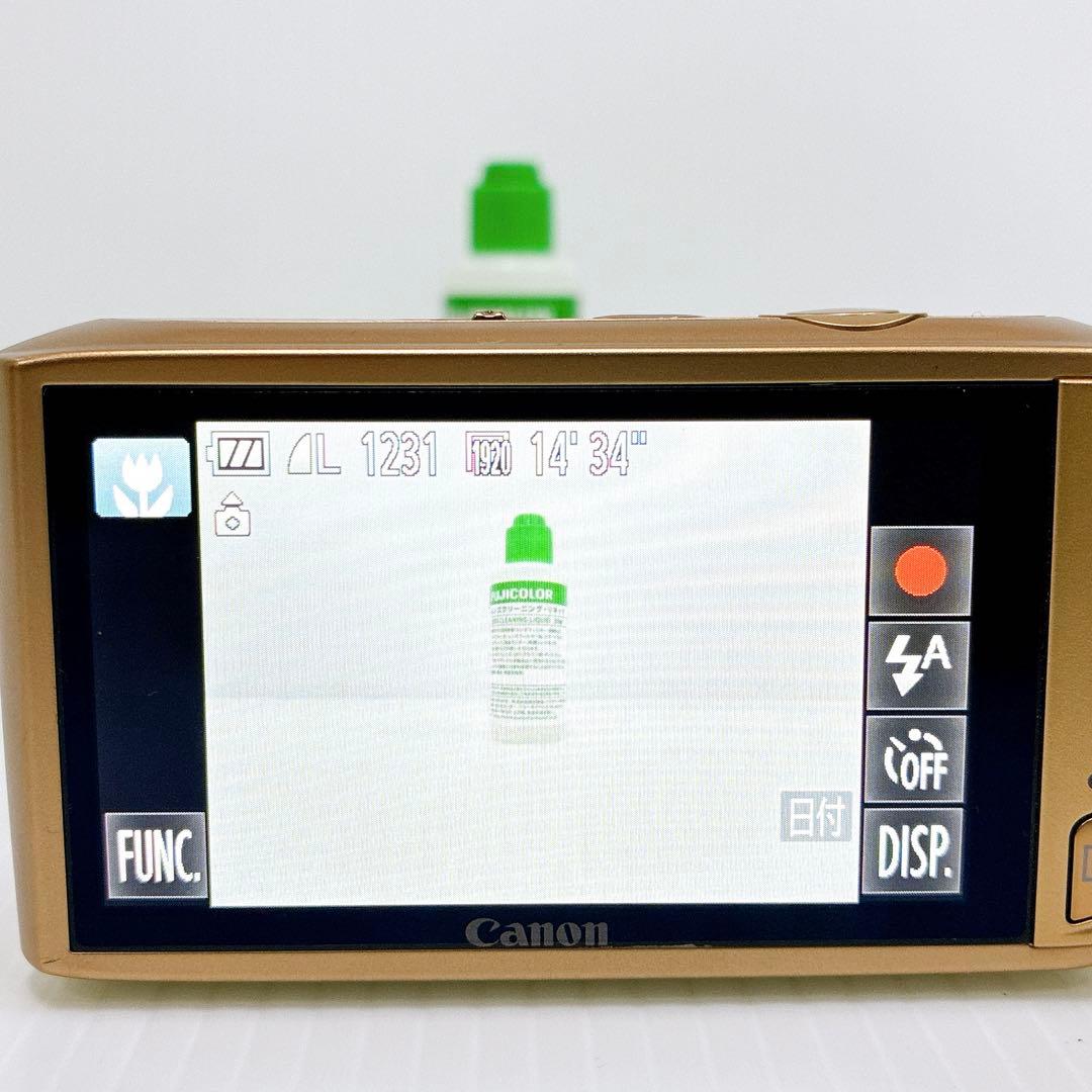 【極美品 SDHCカード付】CANON IXY 31S ゴールド　T-012